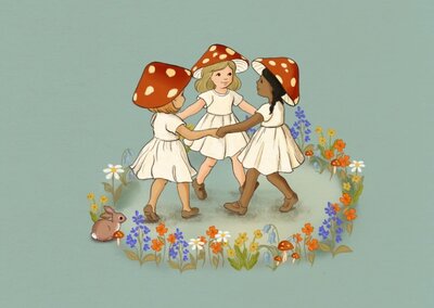 Ansichtkaart Belle and Boo | Fairy Circle