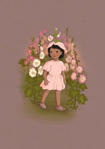 Ansichtkaart Belle and Boo | Hollyhock