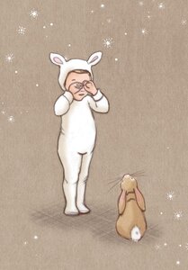Postcard Belle and Boo | Little Lamb