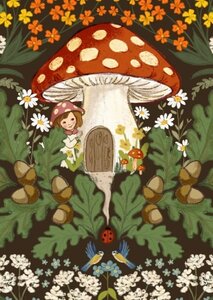 Ansichtkaart Belle and Boo | Mushroom House