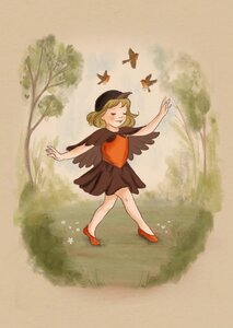 Postcard Belle and Boo | Robin Dance