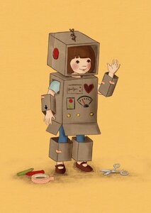 Ansichtkaart Belle and Boo | The Robot