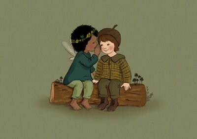 Postcard Belle and Boo | Woodland Wisper