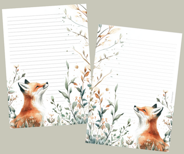 A5 Notepad Summer Fox by LNcreativePapers
