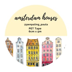 Amsterdam Houses - PRE-CUT PET-tape by Penpaling Paula
