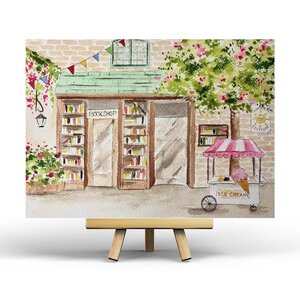 Summer Bookstore Postcard by Penpaling Paula
