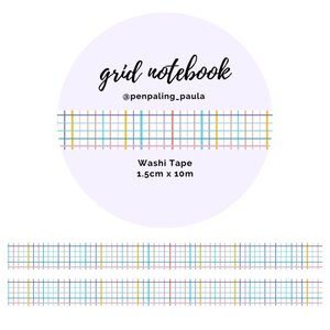 Washi Tape Grid Notebook by Penpaling Paula