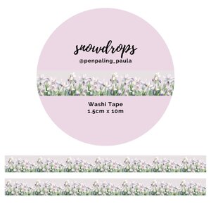 Washi Tape Snowdrops by Penpaling Paula