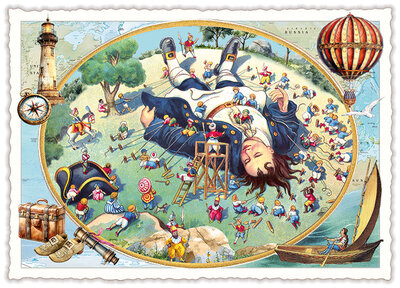 PK 1339 Tausendschön Postcard | Fairy tales Gulliver's Travels