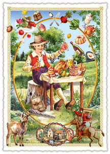 PK 1342 Tausendschön Postcard | Table, set yourself!