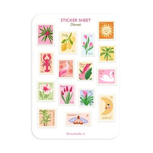 A6 Stickersheet by Muchable | Stamps Illustration