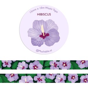 Hibiscus flowers Washi Tape - Muchable