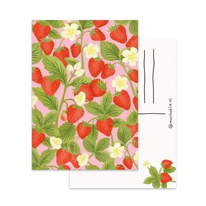 A6 Postcard by Muchable - sweet strawberries