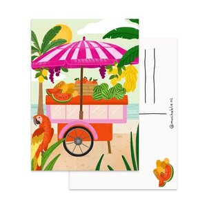 A6 Postcard by Muchable - fruitkar zomer