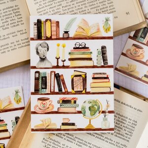 Wild Pencil Studio Postcard - Book Closet