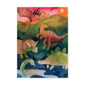 Wild Pencil Studio Postcard - Dinosaurs