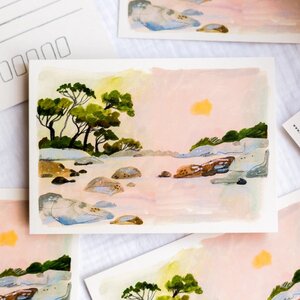 Wild Pencil Studio Postcard - Midday at sea