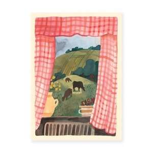 Wild Pencil Studio Postcard - Vichy Check