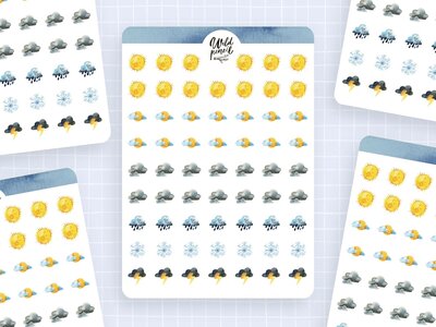 Wild Pencil Studio Planner sticker sheet - Weather