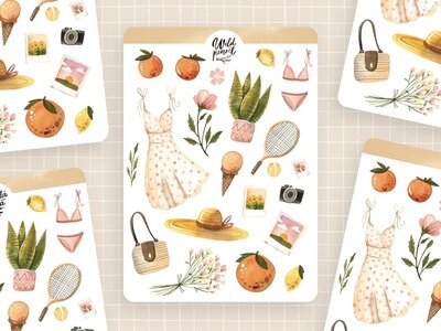 Wild Pencil Studio Planner sticker sheet - Summer