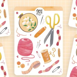 Wild Pencil Studio Planner sticker sheet - Sewing