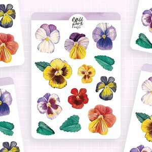 Wild Pencil Studio Planner sticker sheet - Violets