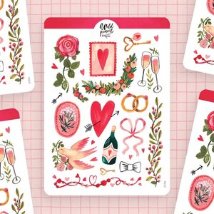 Wild Pencil Studio Planner sticker sheet - Love