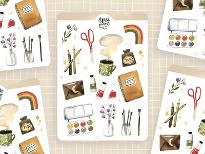 Wild Pencil Studio Planner sticker sheet - Creativity
