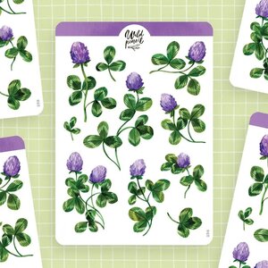 Wild Pencil Studio Planner sticker sheet - Clover