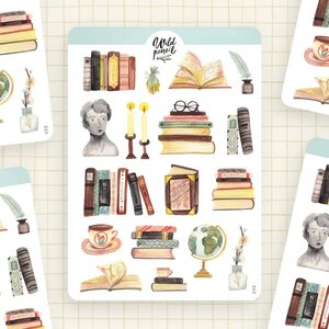 Wild Pencil Studio Planner sticker sheet - Book Closet
