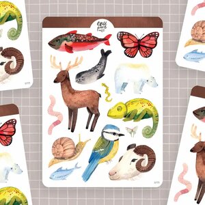 Wild Pencil Studio Planner sticker sheet - Animals