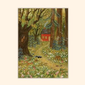 Asia Spettel A6 Postcard - Forest gatherings