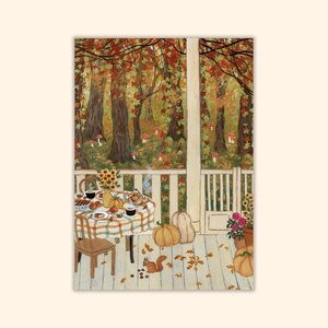 Asia Spettel A6 Postcard - Woodland Visitor