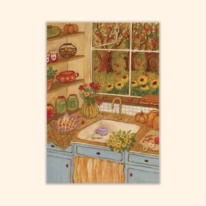 Asia Spettel A6 Postcard - Apple Tart