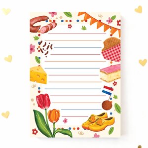A6 Notepad Netherlands - by Aniet Illustration