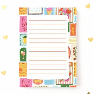 A6 Notepad La Dolce Vita - by Aniet Illustration