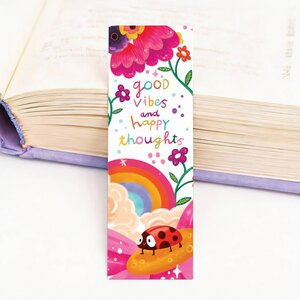 Bookmark happy thoughts - Aniet Illustration