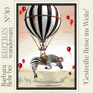 Edition Wundersam Postcard 30 - Striped Journey into the Distance