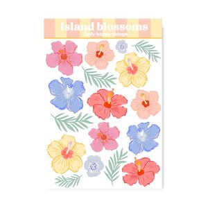 A6 Stickersheet Island Blossoms - Only Happy Things