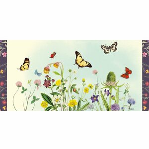 Postcard Gwenaëlle Trolez Créations - Wildflowers and Butterflies