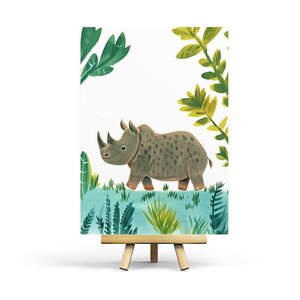 Rhino Postcard by Penpaling Paula