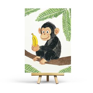 Monkey Postcard by Penpaling Paula