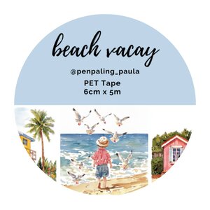 Beach Vacay - PRE-CUT PET-tape by Penpaling Paula