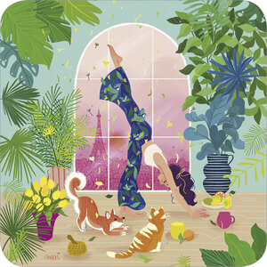 Audrey Bussi Postcard | Yoga