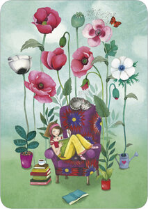 Mila Postcard - words blossom