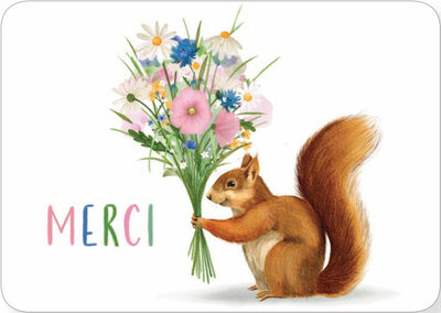 Rosie Hilyer Postcard - Merci