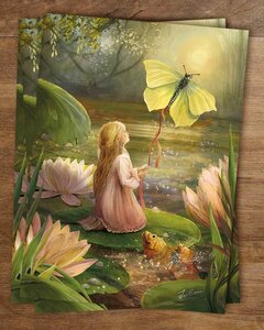 A fairytale postcard from Iris Esther - Thumbelina 