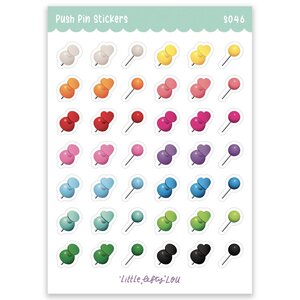 Push Pin Waterproof Stickers - Little Lefty Lou
