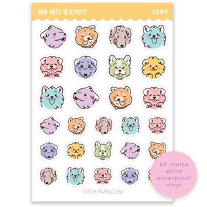 Dog Dots Waterproof Stickers - Little Lefty Lou