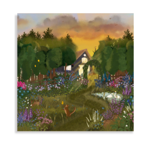 “August Sunset” square card - Nicolet Boon